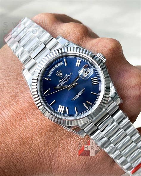 light blue day date rolex|Rolex Day-Date prices.